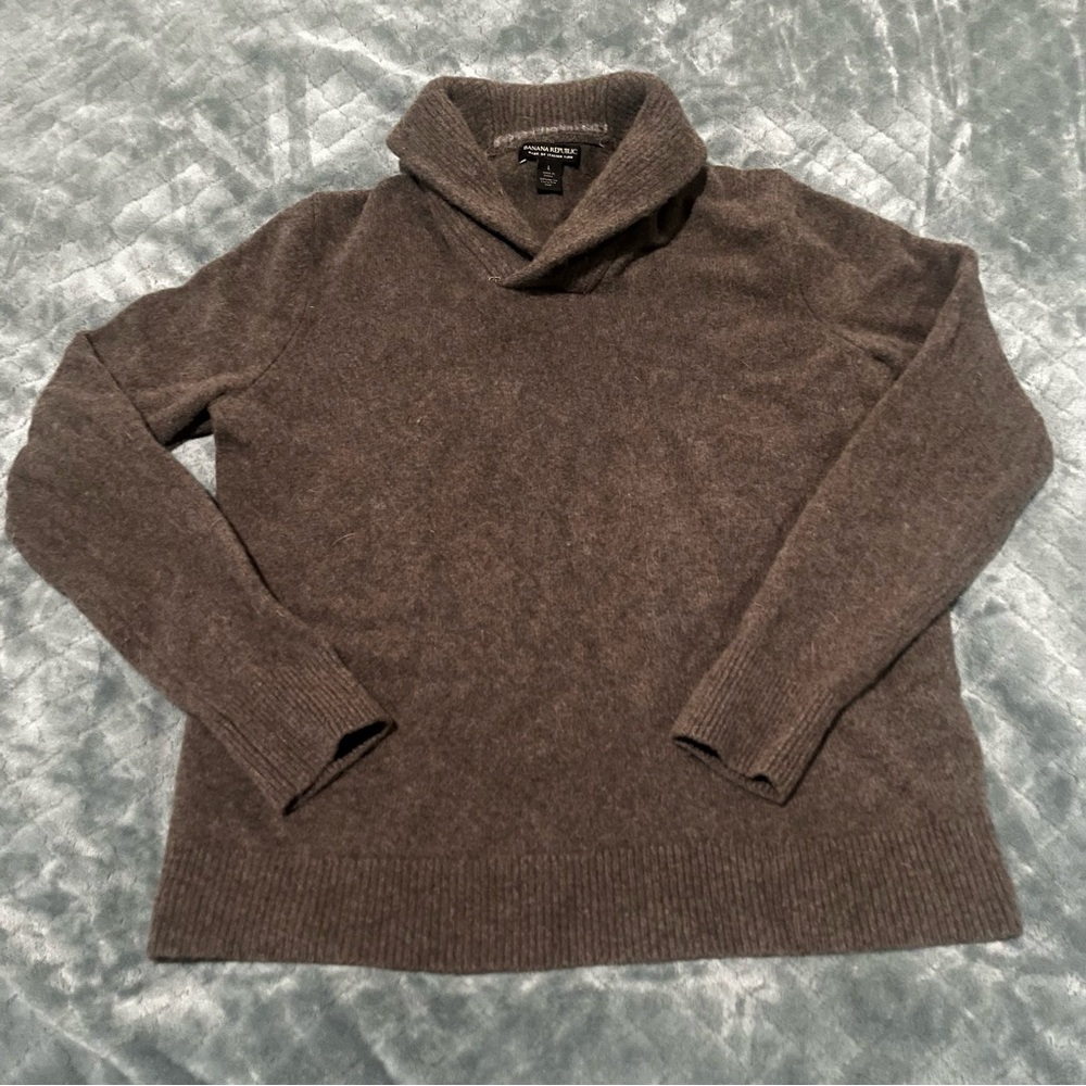 Banana‎ Republic Dark Brown Cowl Neck Sweater